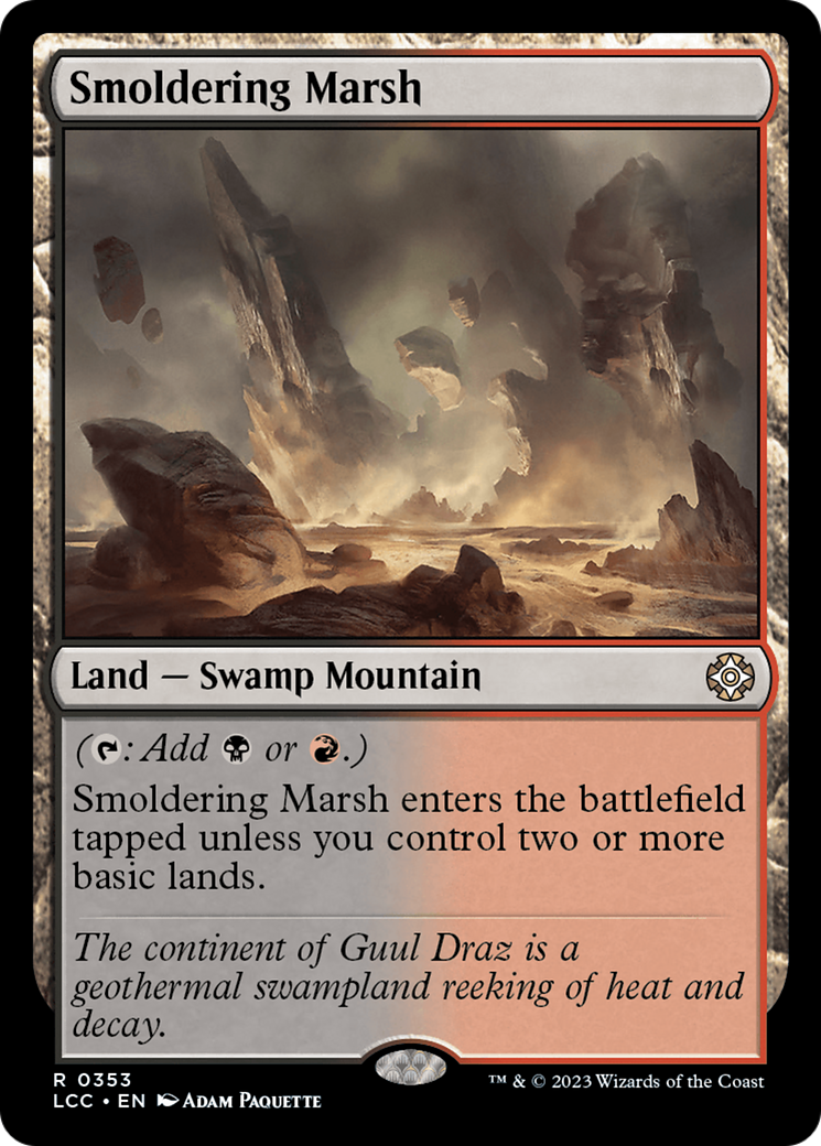 Smoldering Marsh (LCC-353) [The Lost Caverns of Ixalan Commander]
