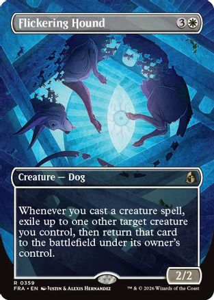 Flickering Hound (Borderless) (FRA-359) [Reality Fracture]