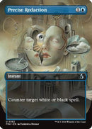 Precise Redaction (Borderless) (FRA-362) [Reality Fracture] Foil