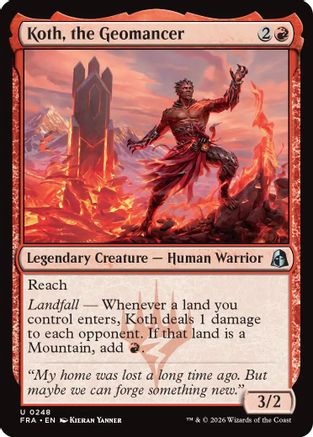 Koth, the Geomancer (FRA-248) [Reality Fracture] Foil