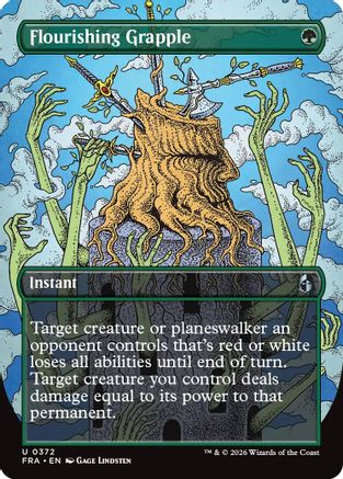 Flourishing Grapple (Borderless) (FRA-372) [Reality Fracture] Foil