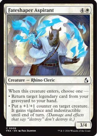 Fateshaper Aspirant (FRA-006) [Reality Fracture] Foil