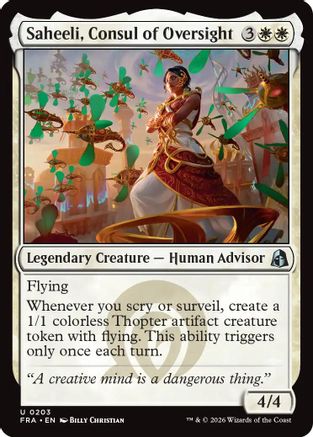 Saheeli, Consul of Oversight (FRA-203) [Reality Fracture]