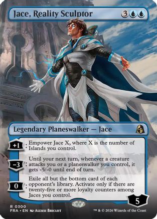 Jace, Reality Sculptor (Borderless) (FRA-300) [Reality Fracture] Foil