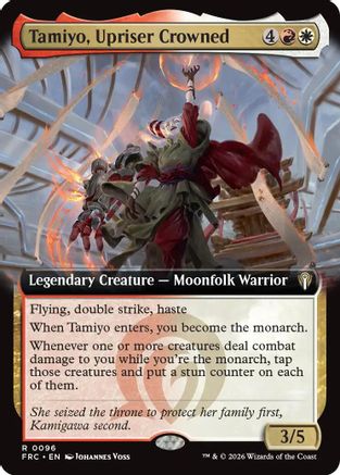 Tamiyo, Upriser Crowned (Extended Art) (096) [Commander: Reality Fracture]