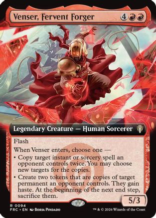 Venser, Fervent Forger (Extended Art) (094) [Commander: Reality Fracture]