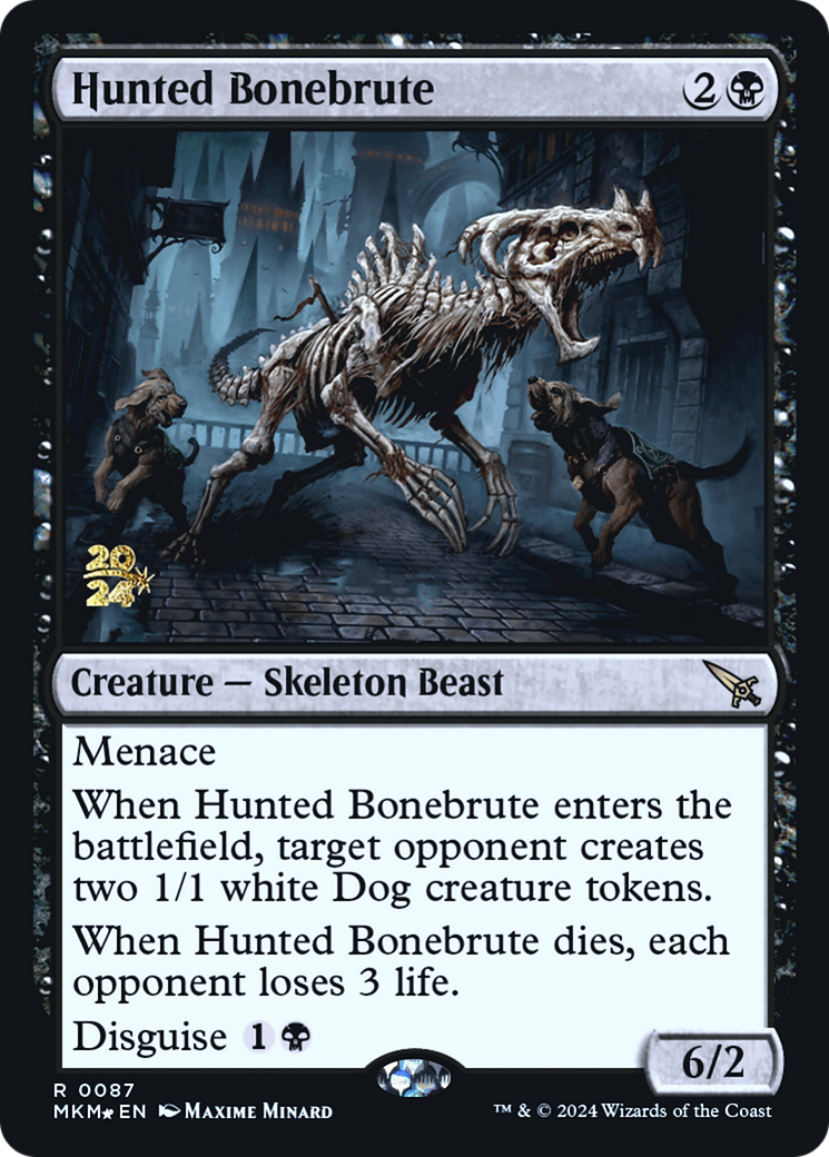 Hunted Bonebrute (PRE-87S) [Murders at Karlov Manor Promos] Foil