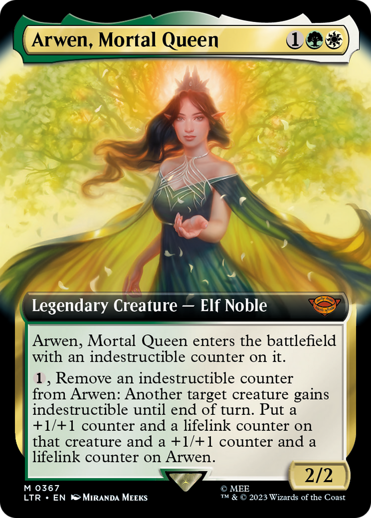 Arwen, Mortal Queen (LTR-367) [The Lord of the Rings: Tales of Middle-earth]: (Extended Art)