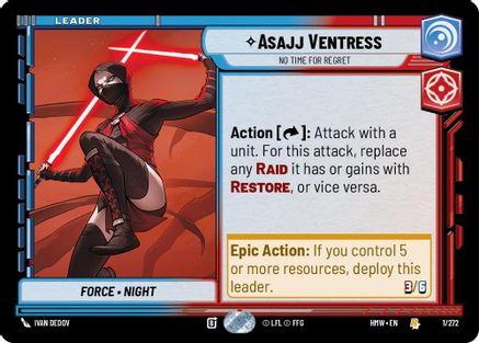 Asajj Ventress - No Time For Regret (1/272) [Homeworlds]