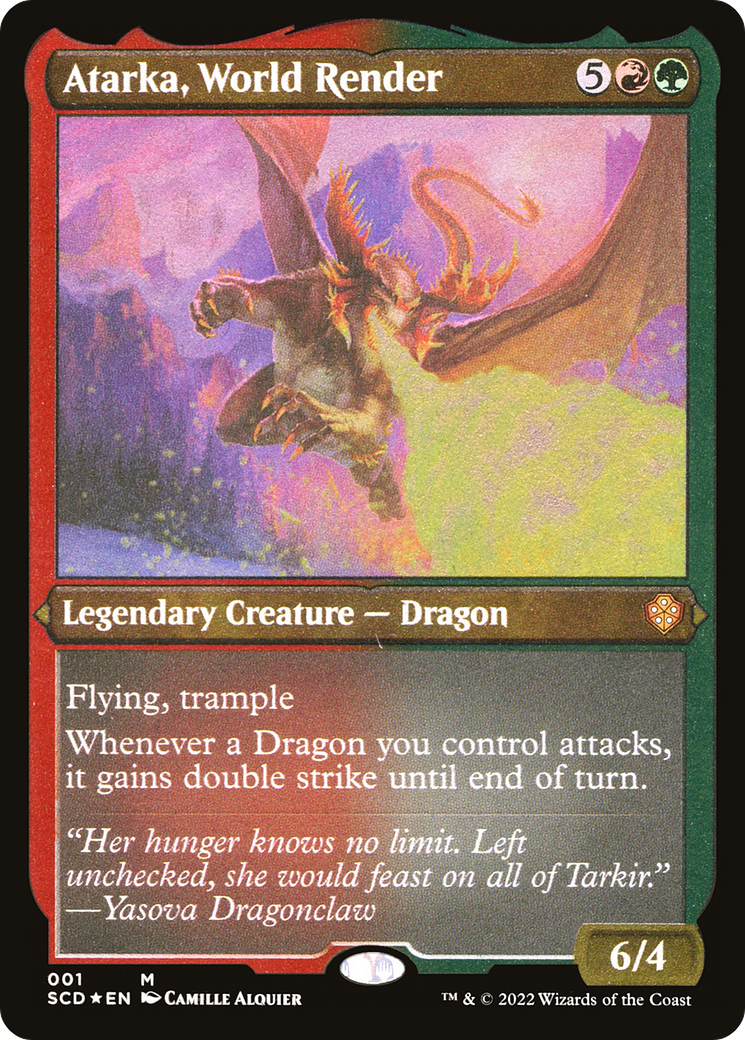 Atarka, World Render (Foil Etched) (SCD-001) [Starter Commander Decks] Foil
