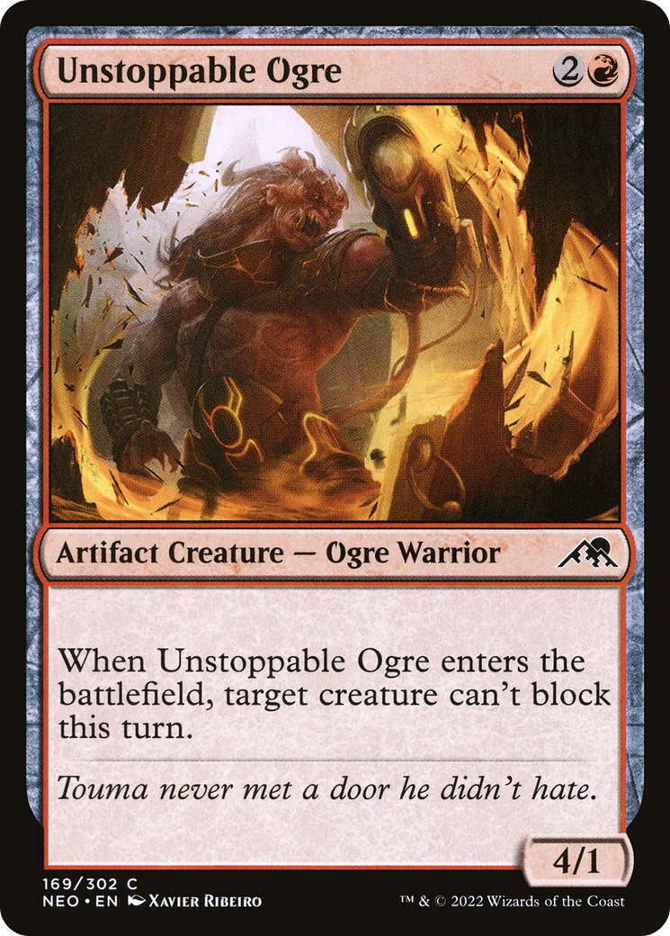 Unstoppable Ogre (NEO-169) [Kamigawa: Neon Dynasty] Foil