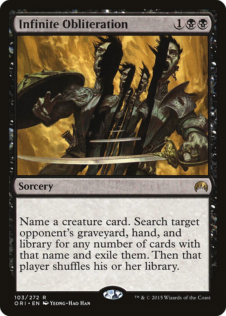 Infinite Obliteration (ORI-103) [Magic Origins]