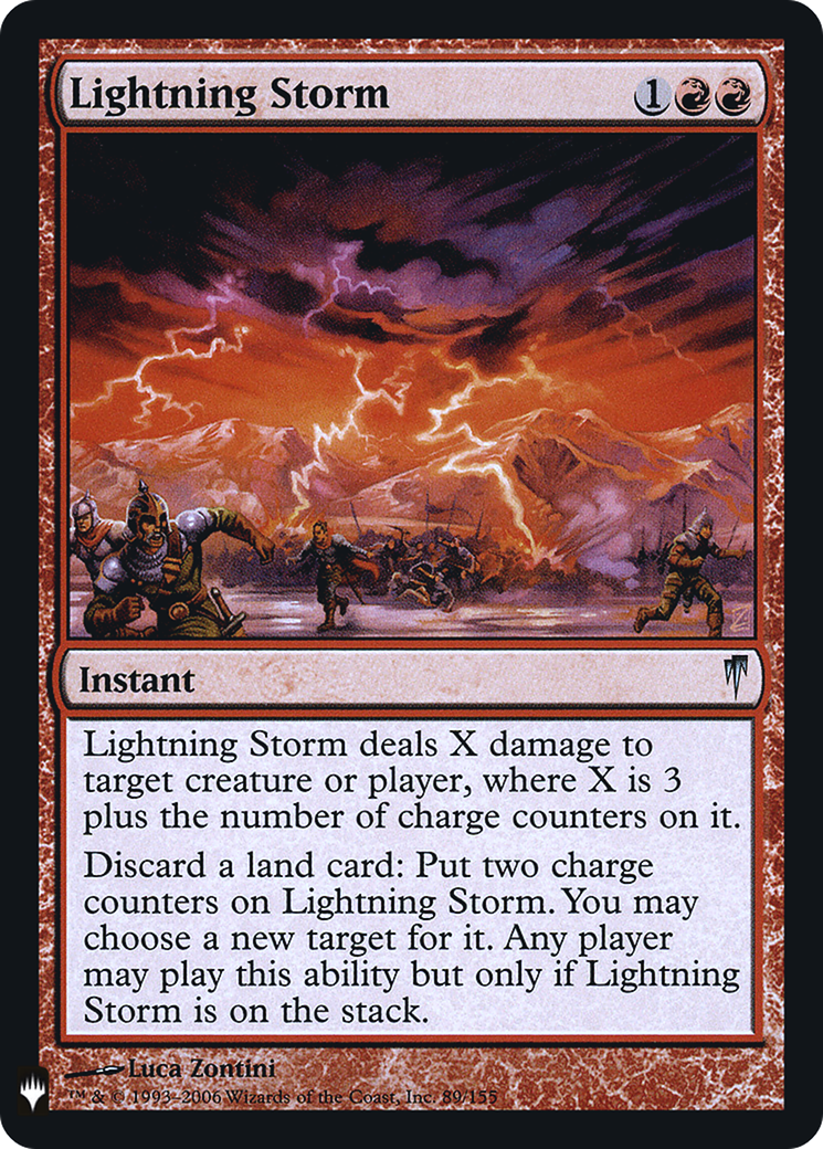 Lightning Storm (LIST-CSP-89) [The List] Foil