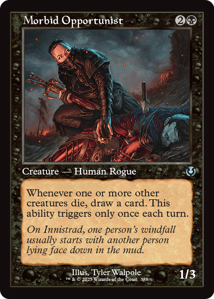 Morbid Opportunist (Retro Frame) (INR-388) [Innistrad Remastered] Foil
