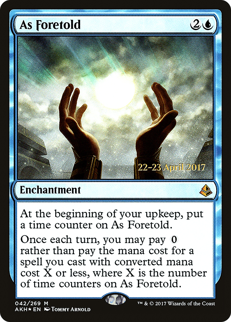 As Foretold (PRE-42S) [Amonkhet Promos] Foil