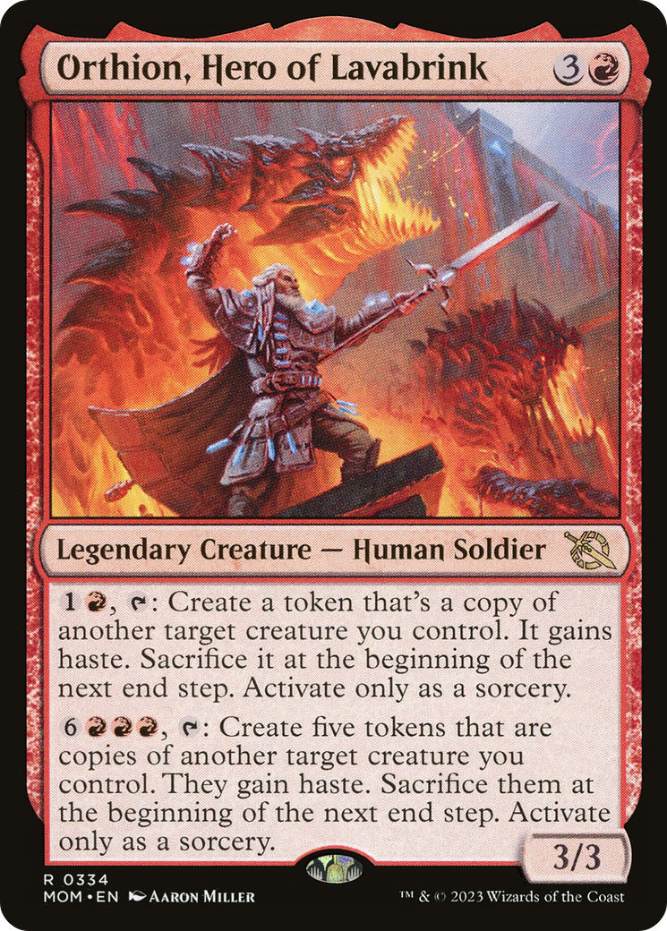 Orthion, Hero of Lavabrink (MOM-334) [March of the Machine]