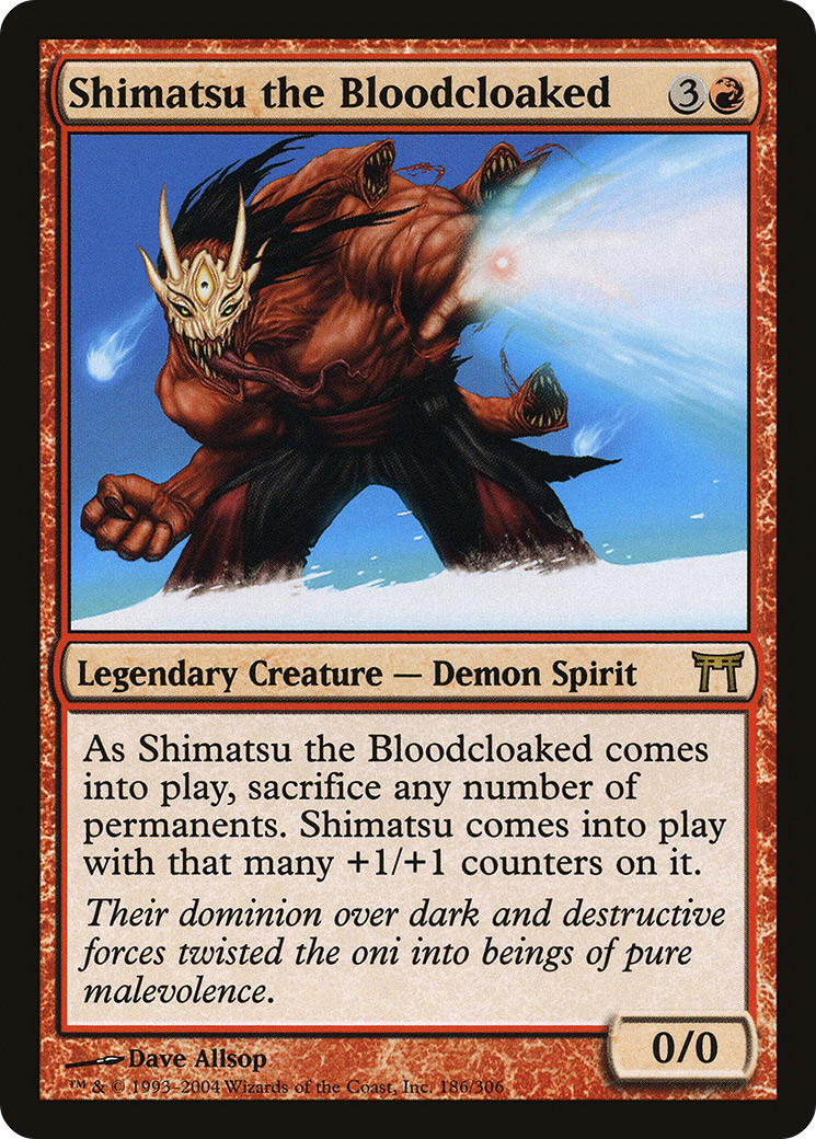 Shimatsu the Bloodcloaked (CHK-186) [Champions of Kamigawa] Foil