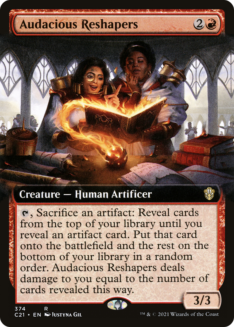 Audacious Reshapers (C21-374) [Commander 2021]: (Extended Art)