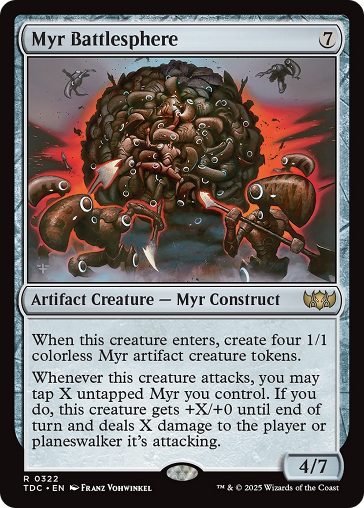 Myr Battlesphere (TDC-322) [Commander: Tarkir: Dragonstorm]