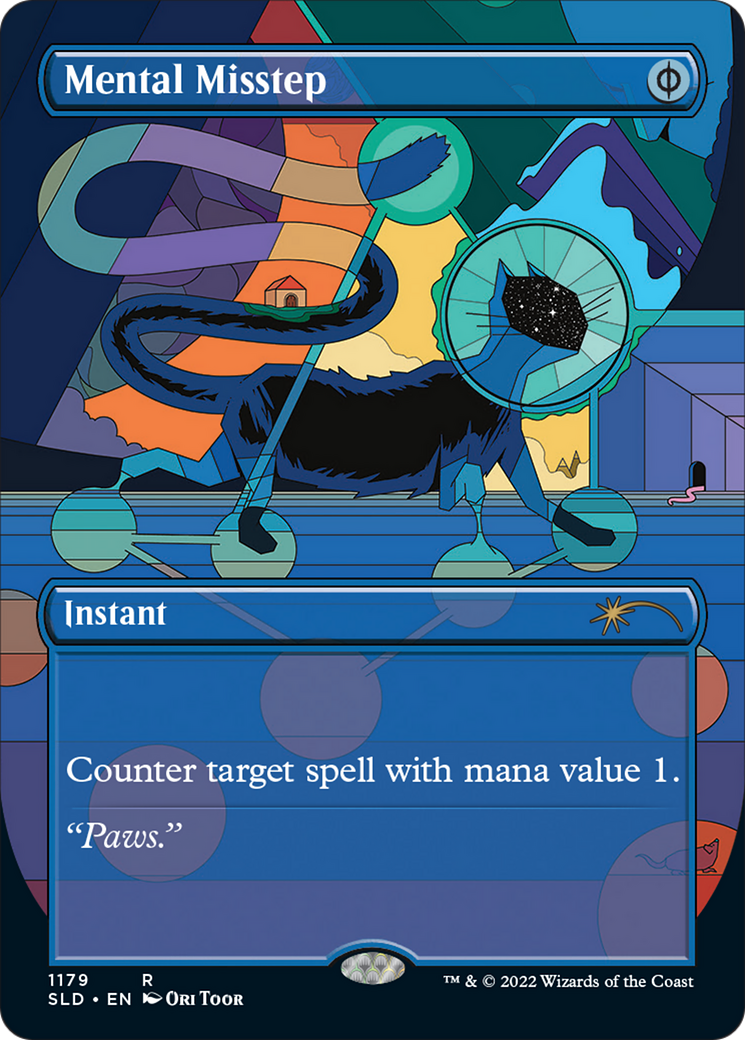 Mental Misstep (SLD-1179) [Secret Lair Drop] (Borderless) Foil