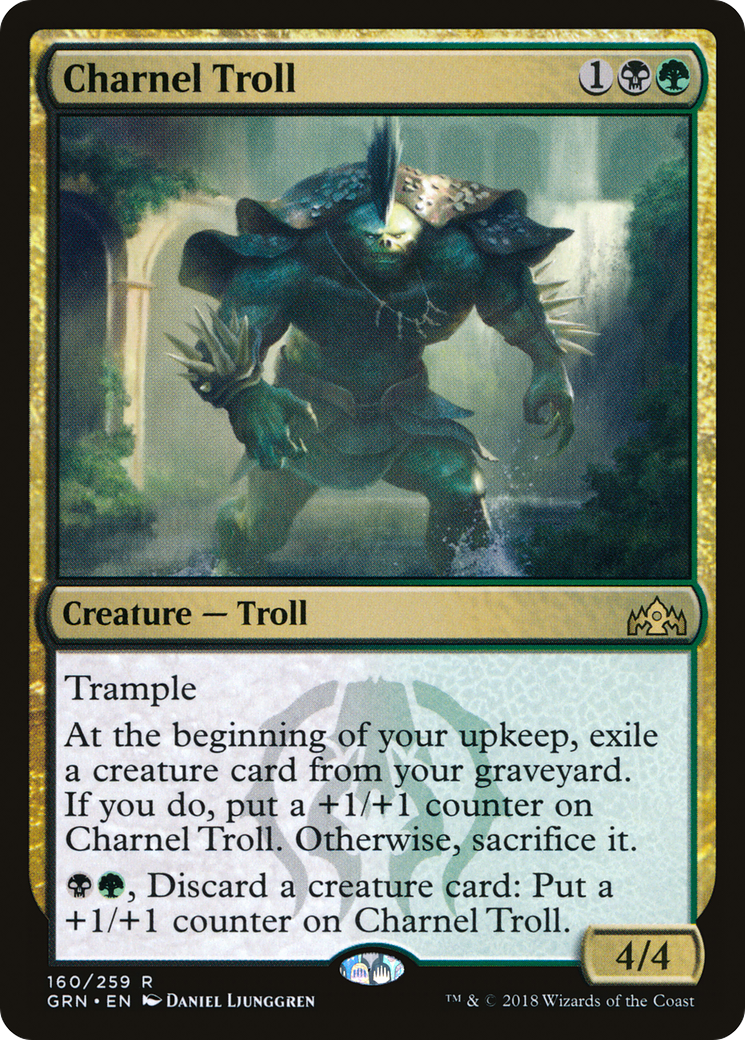 Charnel Troll (GRN-160) [Guilds of Ravnica] Foil