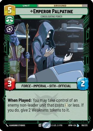 Emperor Palpatine - Consolidating Power (110/272) [Homeworlds]