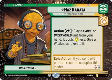 Maz Kanata - Eclectic Pirate Queen (Hyperspace) (274) [Homeworlds]