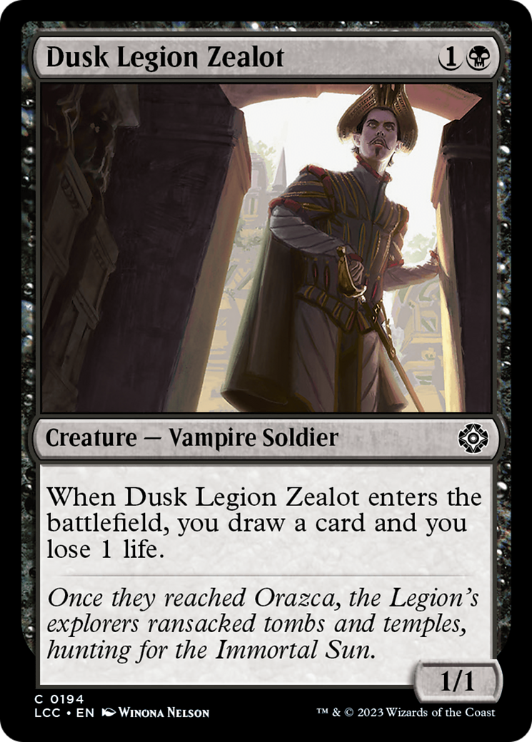 Dusk Legion Zealot (LCC-194) [The Lost Caverns of Ixalan Commander]