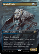 Baleful Strix (BLC-086) [Bloomburrow Commander] (Borderless) Foil