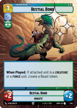 Bestial Bond (Hyperspace Foil) (548) [Homeworlds] Foil