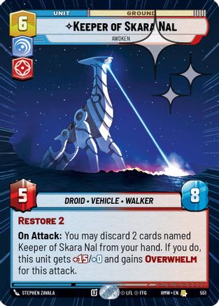 Keeper of Skara Nal - Awoken (Hyperspace Foil) (551) [Homeworlds] Foil