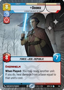 Dooku - Corruption Must Be Eradicated (Hyperspace Foil) (552) [Homeworlds] Foil