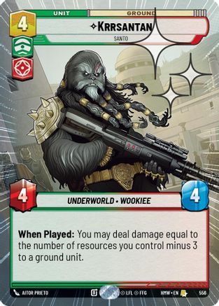 Krrsantan - Santo (Hyperspace Foil) (556) [Homeworlds] Foil