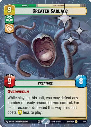 Greater Sarlacc (Hyperspace Foil) (559) [Homeworlds] Foil