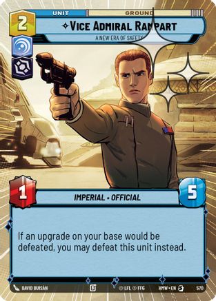 Vice Admiral Rampart - A New Era of Safety (Hyperspace Foil) (570) [Homeworlds] Foil