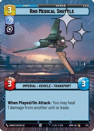 Rho Medical Shuttle (Hyperspace Foil) (573) [Homeworlds] Foil