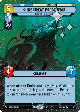 The Great Progenitor - First of the Drengir (Hyperspace Foil) (577) [Homeworlds] Foil
