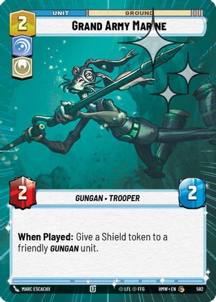 Grand Army Marine (Hyperspace Foil) (582) [Homeworlds] Foil