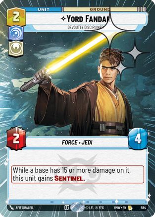 Yord Fandar - Devoutly Disciplined (Hyperspace Foil) (584) [Homeworlds] Foil