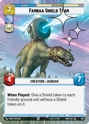 Fambaa Shield Team (Hyperspace Foil) (590) [Homeworlds] Foil