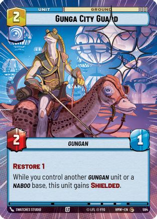Gunga City Guard (Hyperspace Foil) (594) [Homeworlds] Foil