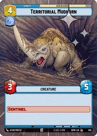 Territorial Mudhorn (Hyperspace Foil) (599) [Homeworlds] Foil