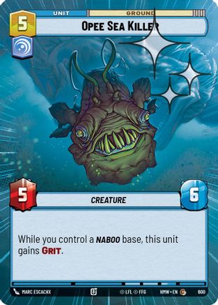 Opee Sea Killer (Hyperspace Foil) (600) [Homeworlds] Foil