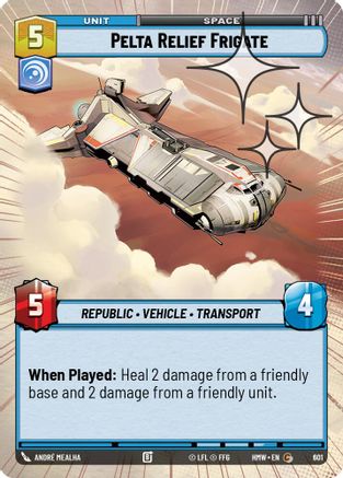 Pelta Relief Frigate (Hyperspace Foil) (601) [Homeworlds] Foil