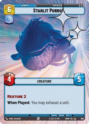 Starlit Purrgil (Hyperspace Foil) (602) [Homeworlds] Foil