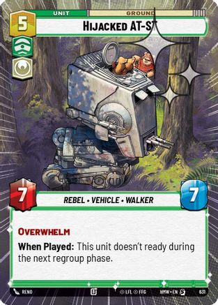 Hijacked AT-ST (Hyperspace Foil) (631) [Homeworlds] Foil
