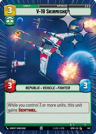 V-19 Skirmisher (Hyperspace Foil) (647) [Homeworlds] Foil