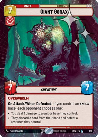 Giant Gorax (Hyperspace Foil) (698) [Homeworlds] Foil