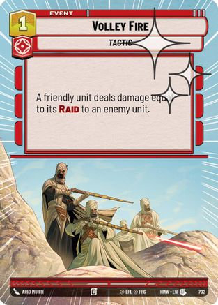 Volley Fire (Hyperspace Foil) (702) [Homeworlds] Foil