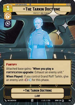 The Tarkin Doctrine - Protect and Punish (Hyperspace Foil) (716) [Homeworlds] Foil